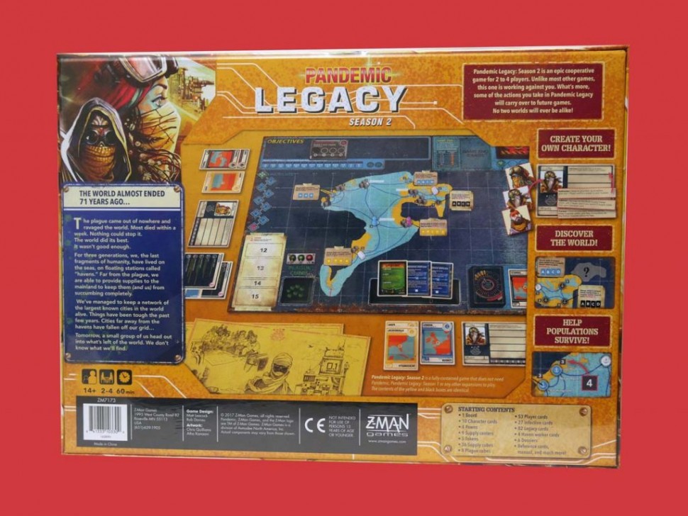 Игра Пандемия: Наследие-2 (жёлтая коробка)
