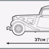 Конструктор коллекционный "Автомобиль Citroen Traction Avant 11CV 1938 E" 2120 дет.