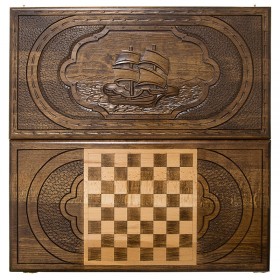 Нарды резные &quot;Парусник&quot; Mirzoyan, 60 см