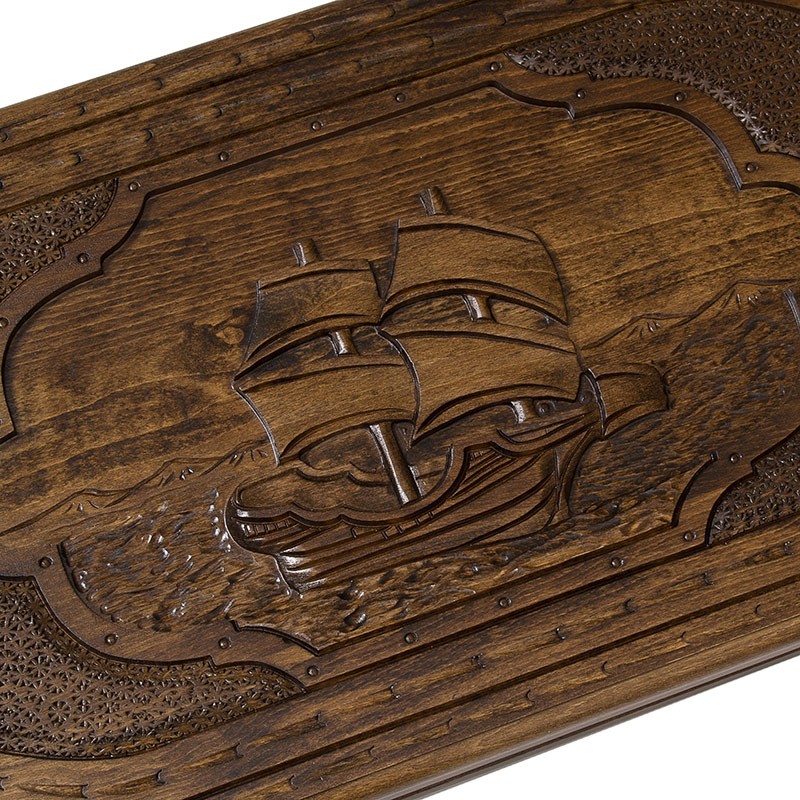 Нарды резные "Парусник" Mirzoyan, 60 см