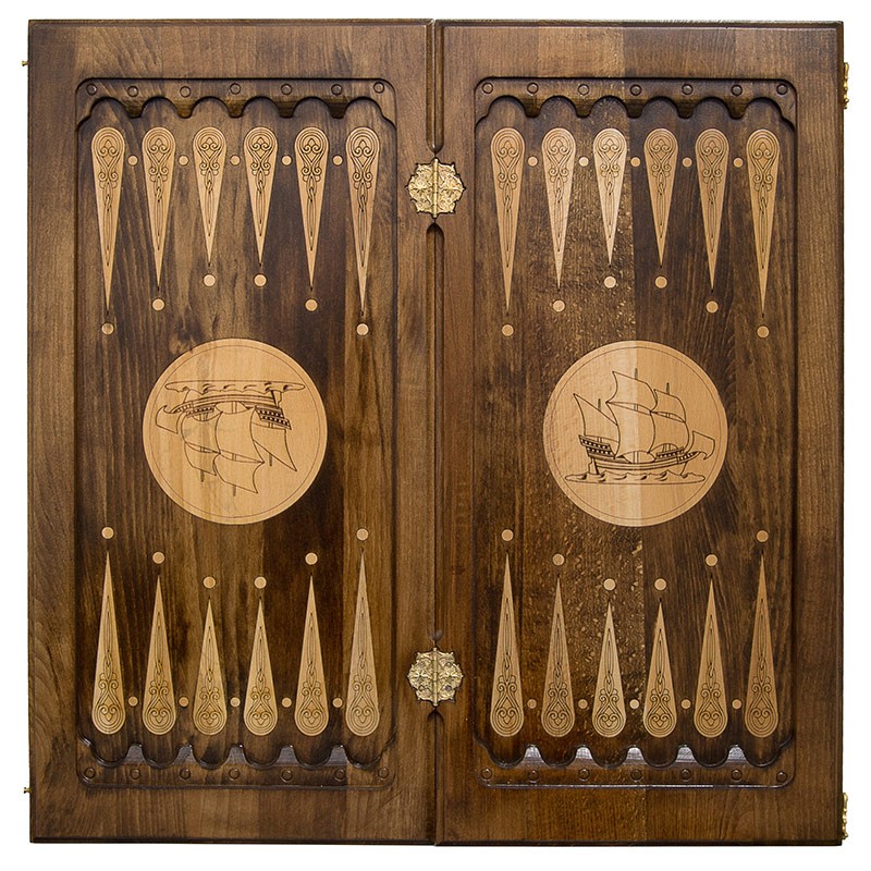 Нарды резные "Парусник" Mirzoyan, 60 см