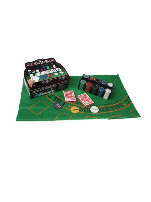 Набор "Покер" (200 фишек 4 г, 2 колоды, сукно)