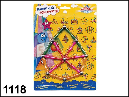 Kribly Boo. Магнитный конструктор арт.1118 "Фигуры"