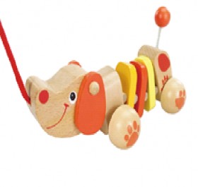 VIGA. W05B136 Каталка &quot;Собачка&quot; (дерево) (упаковано в гофр.картон)