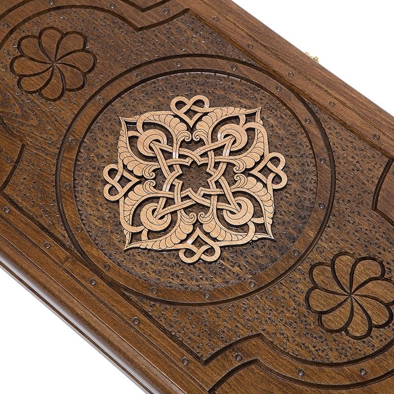 Нарды резные "Золотой Узор 1" Mirzoyan, 50 см