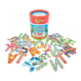 Банда умников. Настольная игра &quot;Где Еж?&quot; магнитная азбука