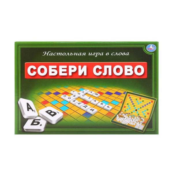 Умка. Настольная игра-ходилка "Собери слово"