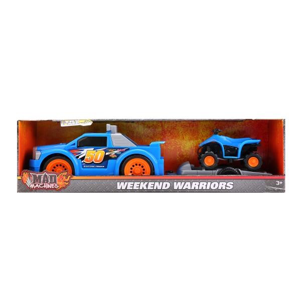 TOYSTATE. Машина "Weekend warriors" свет+звук, с мотоциклом/квадроциклом на прицепе арт.75070TS