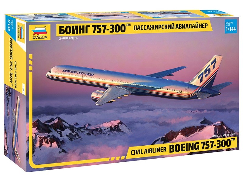 Модель сборная "Пассажирский авиалайнер "Боинг 757-300"