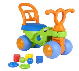 Каталка &quot;Крокодильчик&quot; (Колёса пластмассовые)