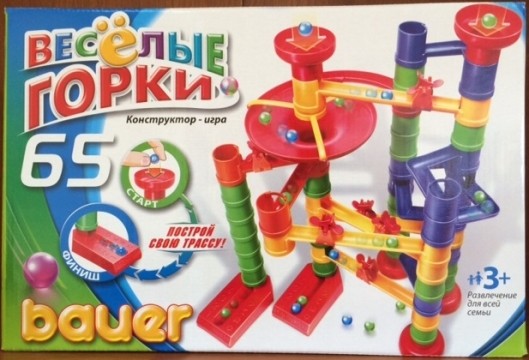 Bauer. Конструктор "Веселые горки" 65 дет.