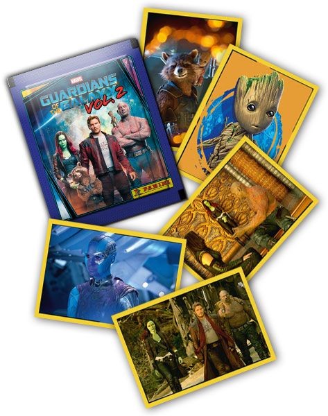 Набор наклеек Panini "Стражи Галактики 2", 5 шт