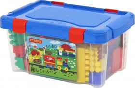 Конструктор &quot;Строитель&quot; (71 элемент) (в контейнере)