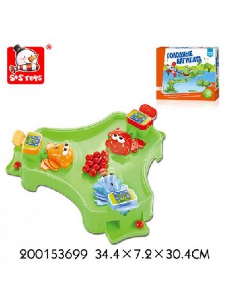 S+S TOYS. Наст. игра "Голодные лягушата" арт.8134