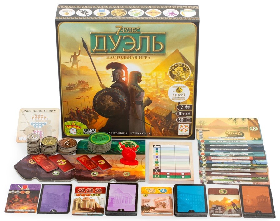 Настольная игра "7 чудес: Дуэль" 10+