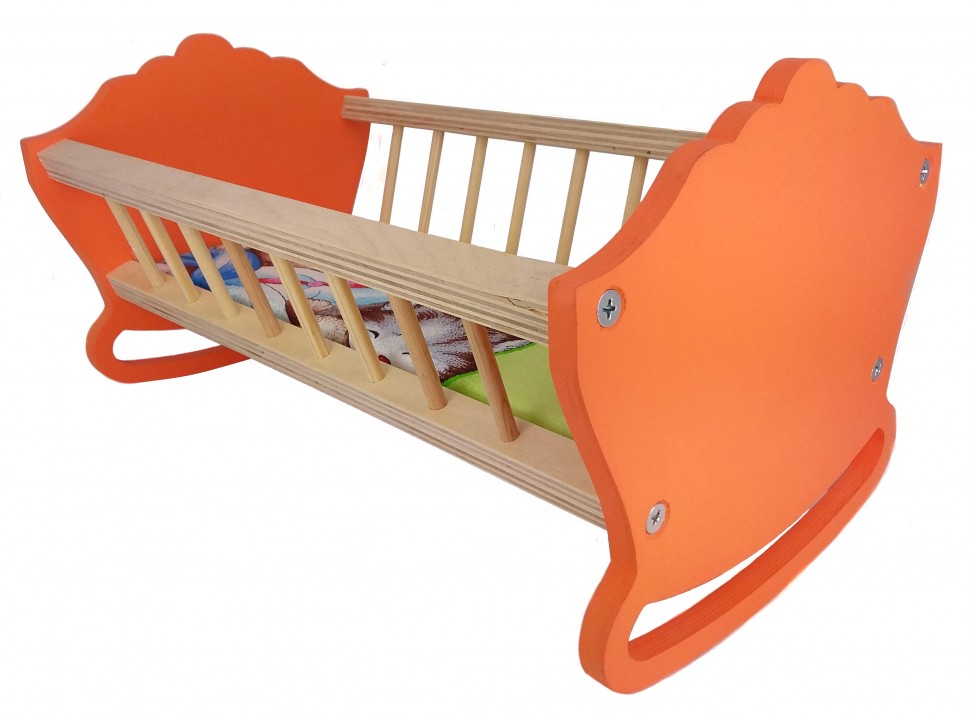 Альтаир. Кровать-качалка 32 см. (крашенная) арт.МК-022 (дерево)
