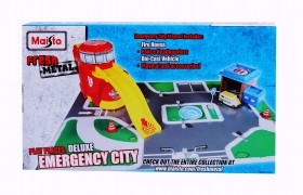 Maisto.Игровой набор арт.12117 &quot;EMERGENCY CITY Спасательные службы&quot; пожарная станция и полиция
