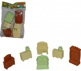 Набор мебели для кукол №1 (6 элементов в пакете)