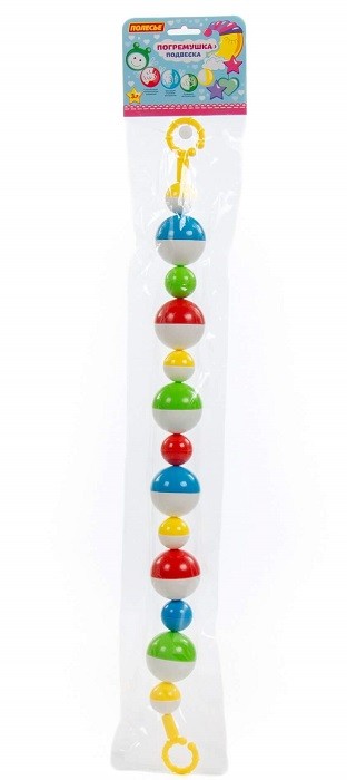 Погремушка-подвеска "Шарики" (60 см) 3 мес.+